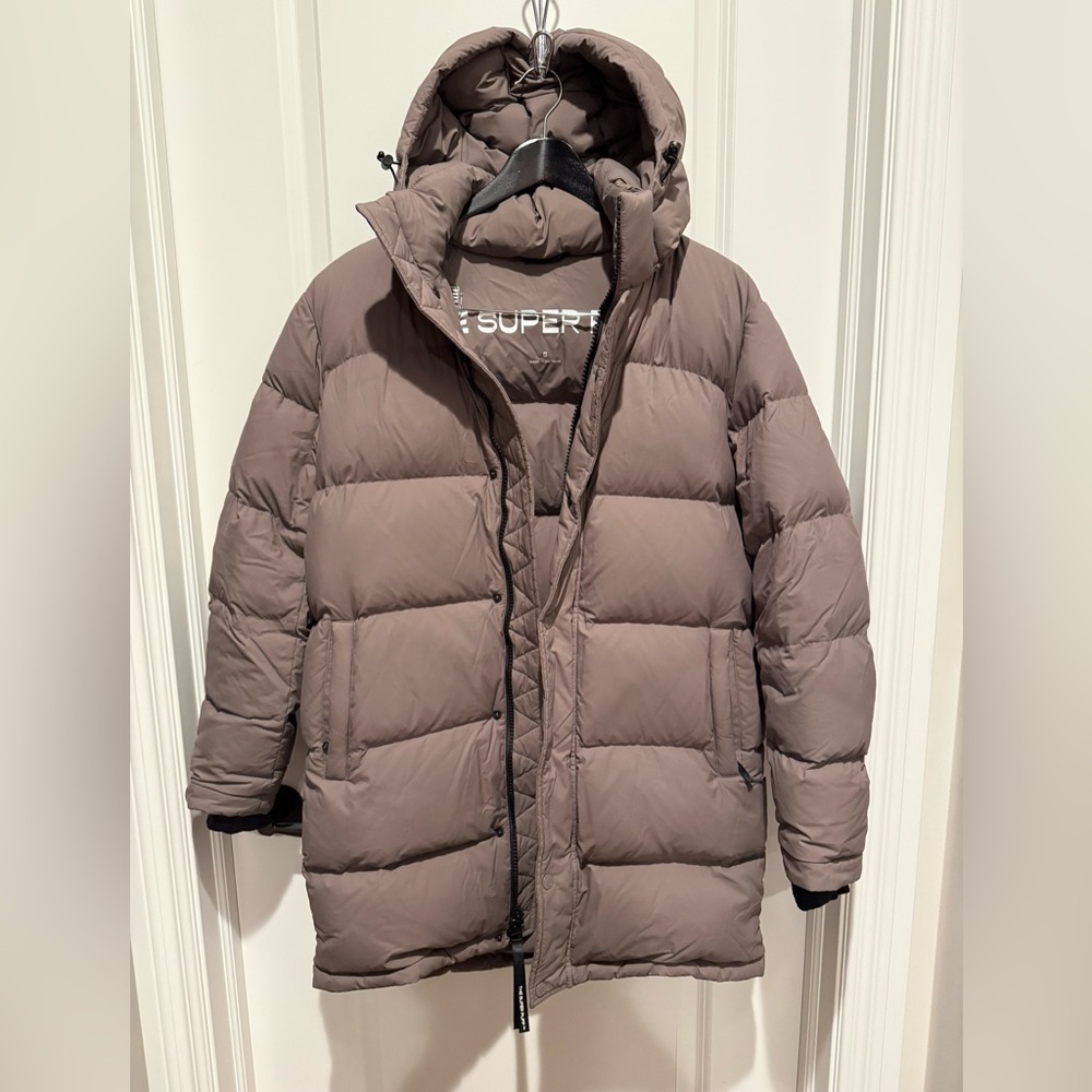 Aritzia Brown Super Puff Mid Length  Jacket